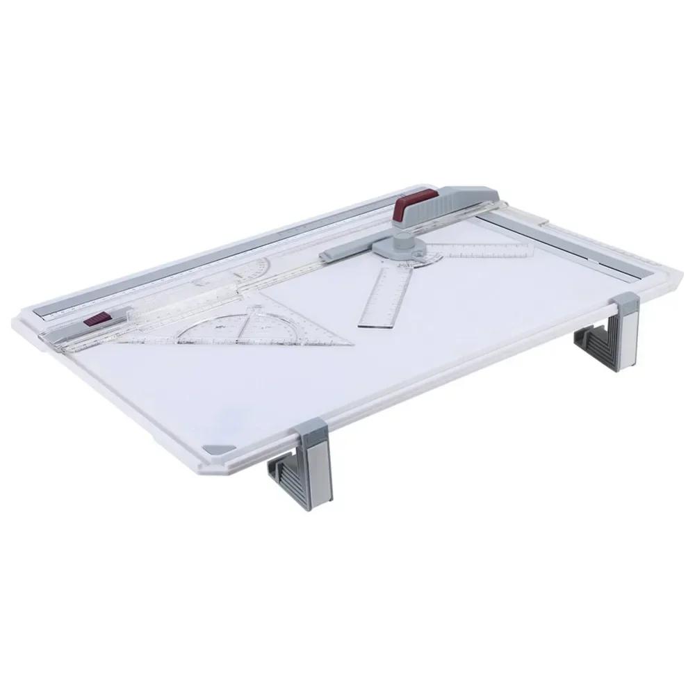 Multifuctional A3 Drawing Board Table Pad with Parallel Motion and Adjustable Angle Rulers Scho