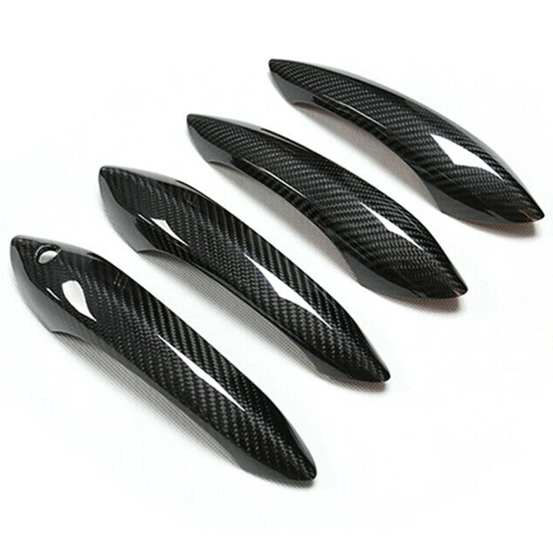 

For BMW F10 F06 F12 F13 F20 F22 F07 F01 F03 F04 F06 Carbon Fiber Car Door Handle Cover Overlays Protection Refit Auto Styling