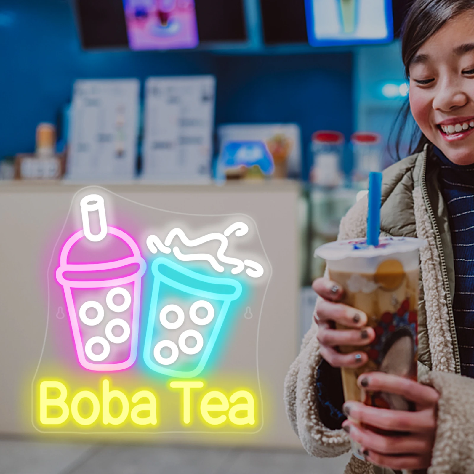 Bubble Tea Neon Light Insegna - Coffee Tea Neon Sign recensione e prezzo