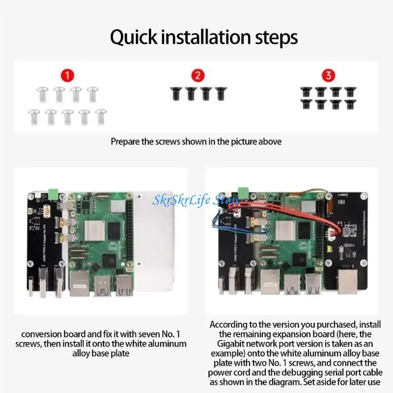 

E65E Gigabit Ethernet PCIe Case Integrated PCIe Gigabit Ethernet Adapter Double 4K Video Port Advanced Cooling System