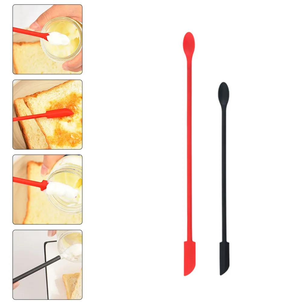 2Pcs Double Silicone Spatula Scraper Lightweight Baking Cake Jam Spatula Cream Mixing Tools Kitchen Gadgets