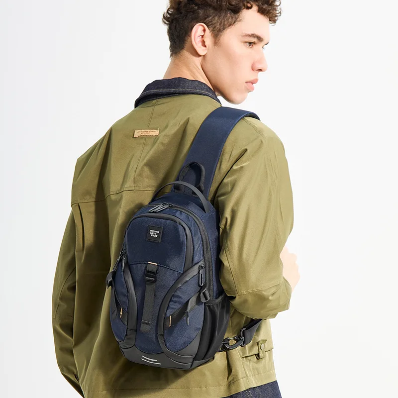 New Fashion Men's Chest Bag Multifunction Outdoor Climbing Riding Bagpack Male Fanny Pack Causal Phone Bag Student Shoulder Bag