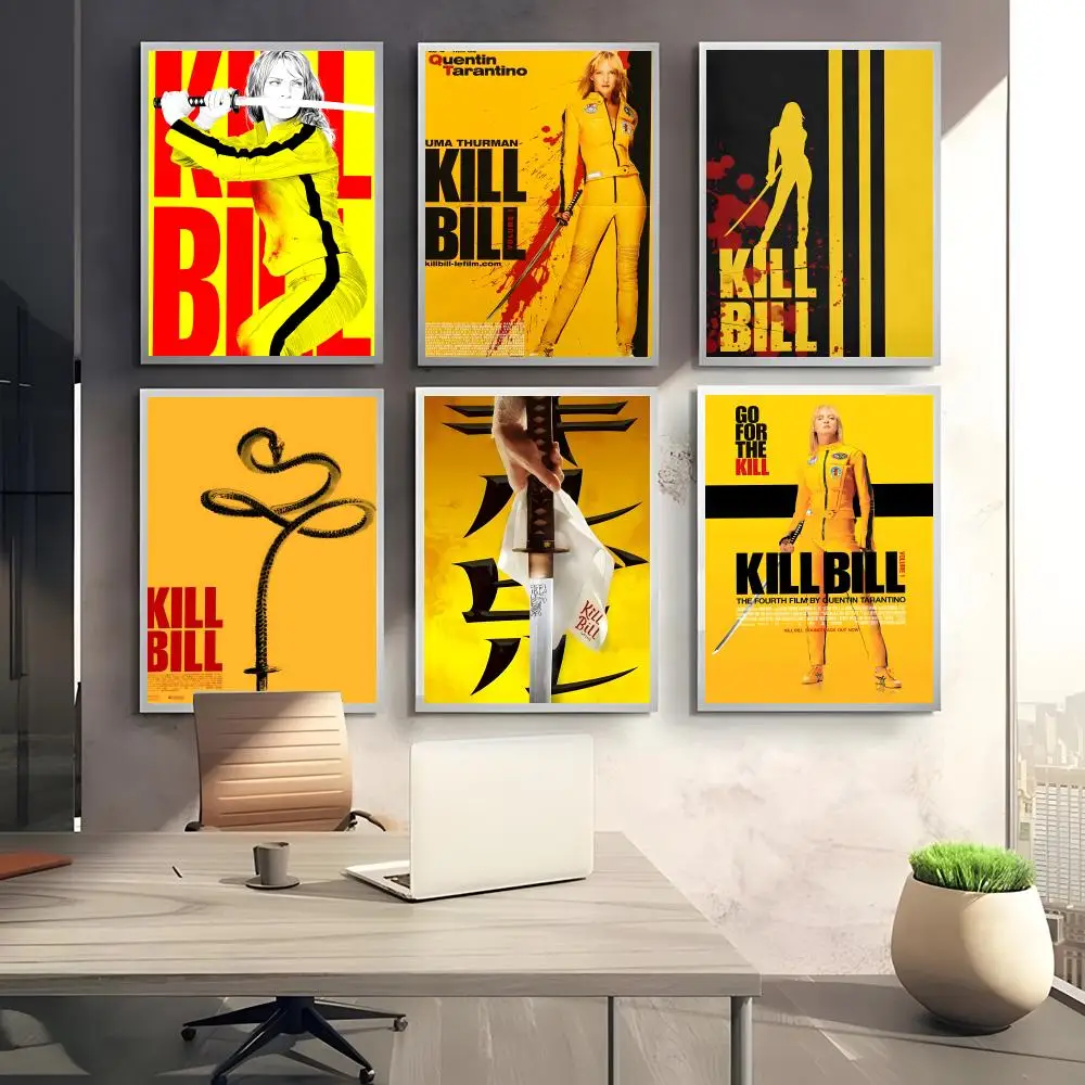 K-Kill Bill American Action Movie Poster HD art sticky wall waterproof home bedroom bar aesthetic decoration