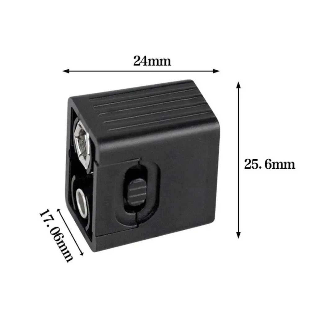 High Quality Mini 9V Battery Flashlight High Brightness COB LED Key Light Portable Adjustable 6F22 Battery Lamp