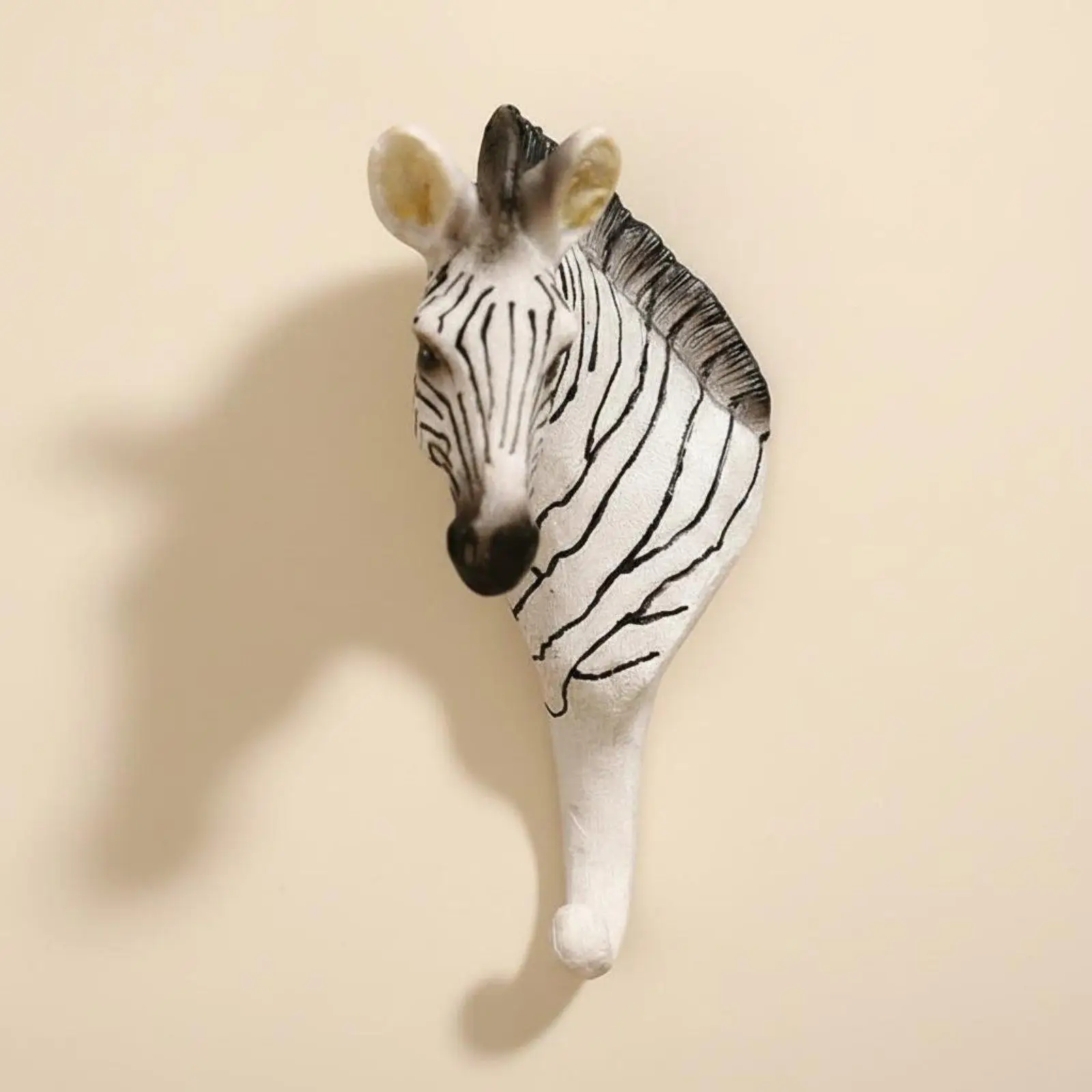 Elephant Wall Hook Creative Resin Wall Hanger 3D Animal Design for Entryway Closet Decorative Hooks