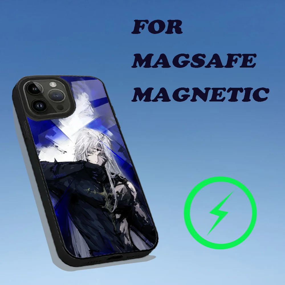 حافظة هاتف Game Wuthering Waves لهاتف iPhone 15,14,13,12,11,Plus,Pro,Max Mini Magsafe شحن لاسلكي مغناطيسي