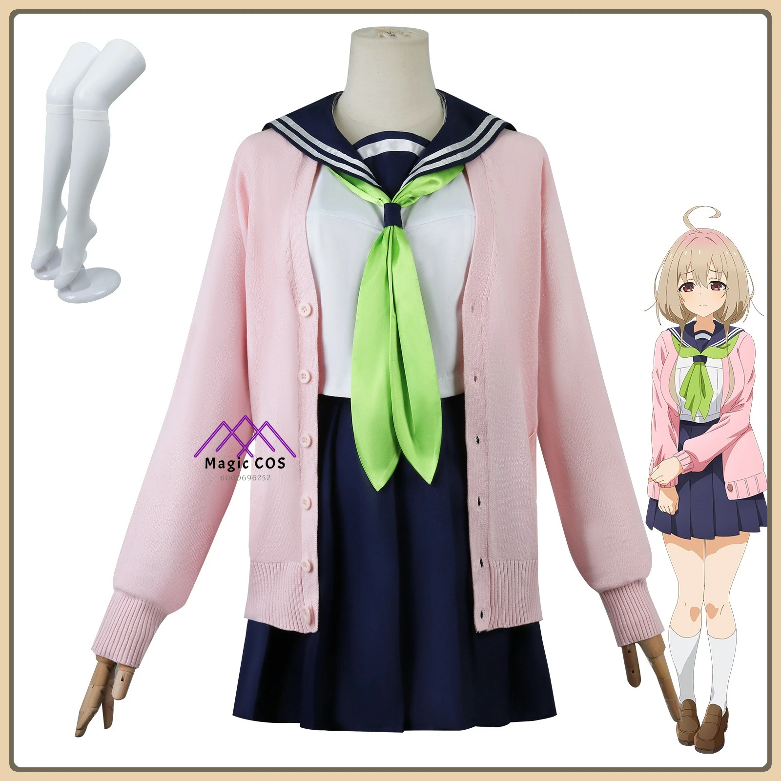 

Kanoko Kanoko Cosplay"Togetsukoji Kinugasa"Campus - style Costume Set for Women Suitable for Halloween and Comic Con Appearances