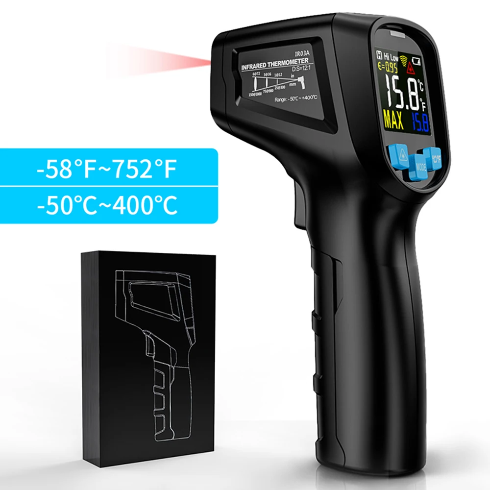 

Non-Contact Infrared Thermometer Handheld IR Thermometer Laser Pyrometer Thermal Imager Industrial Digital Thermometers