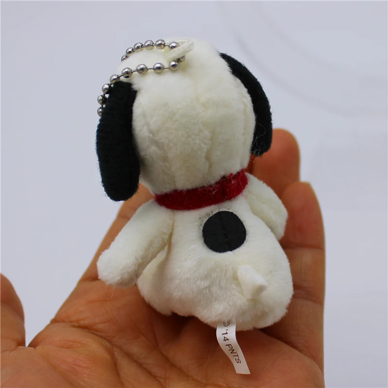 6piece 6CM Cute high quality Peanuts Snoopy Plush pendant toys Snoopy dog KEY CHAIN animal plush toys