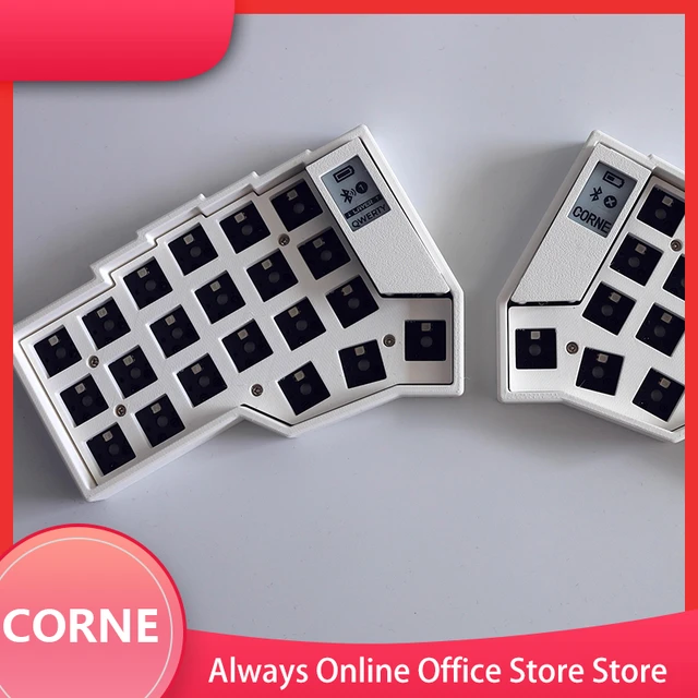 Corne-Bluetoothワイヤレススプリットキーボード,電子インク画面,RGB,ホットスワップ,メカニカル,zmk用,スイッチなし -  AliExpress