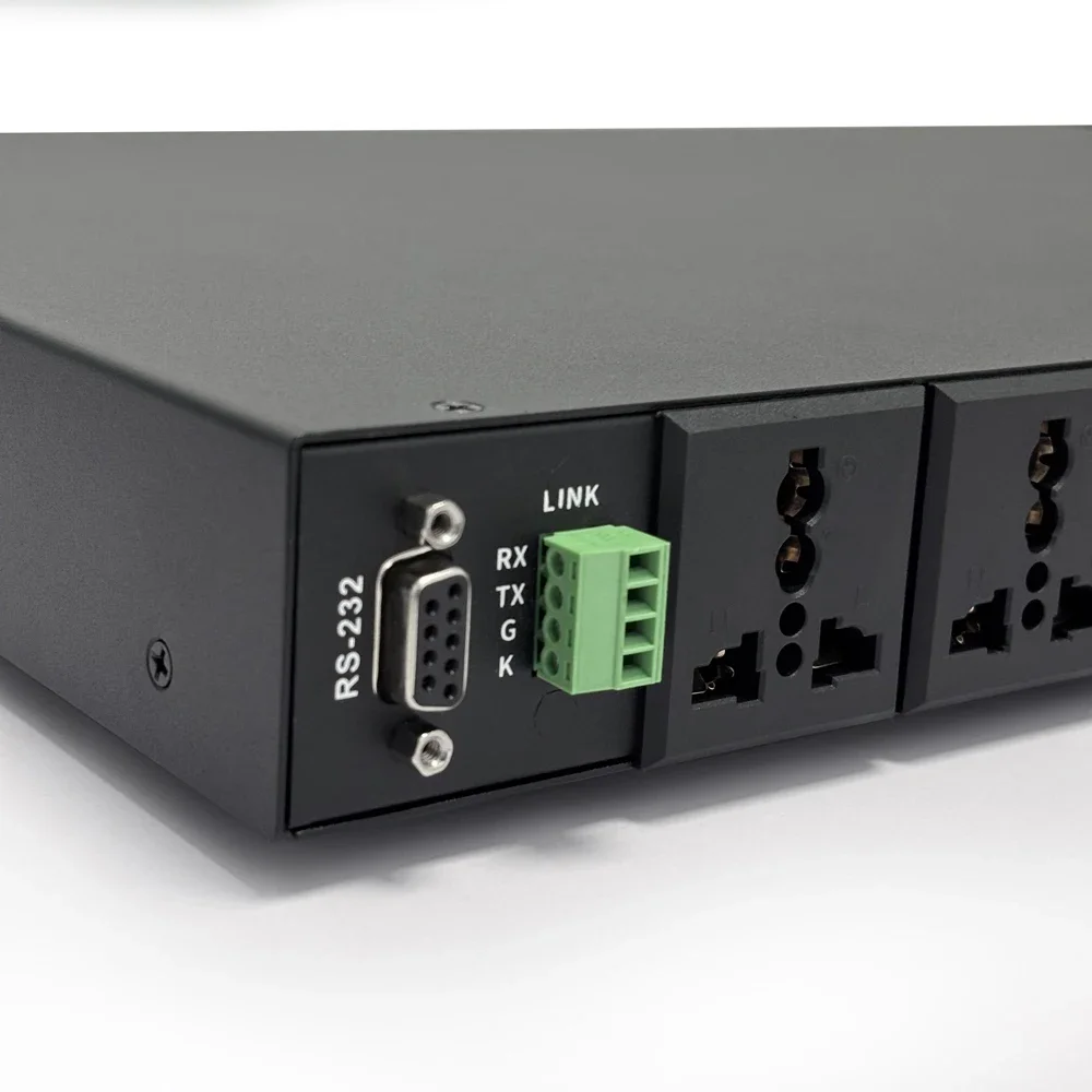 SP-6108 PRO 1U Rack Mount Universal Power Conditioner 8-Channel 30A Power Sequencer Controller with LCD Color Display
