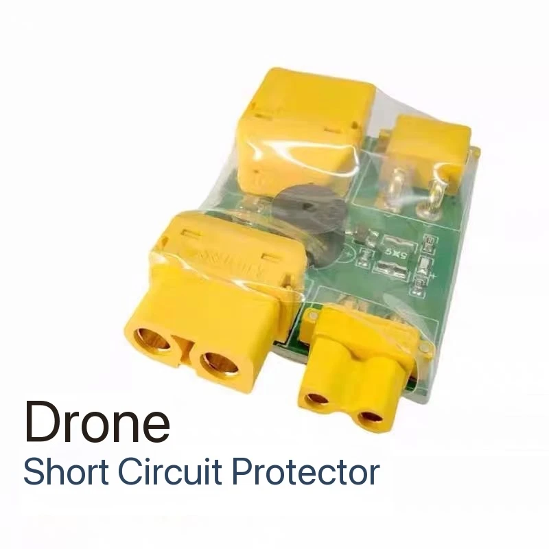 Model aircraft XT30 XT60 fuse short-circuit protector, quadcopter installation test plug horn alarm