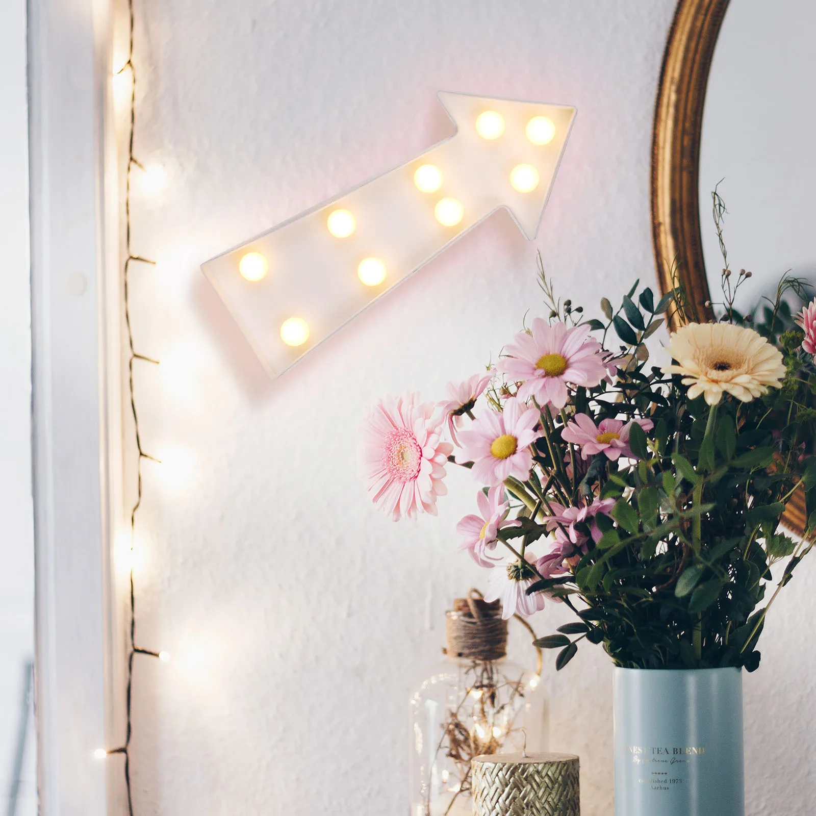 Arrow Night Light LED Signs Room Corredor Portátil até Forma Forecnt Luzes Neon