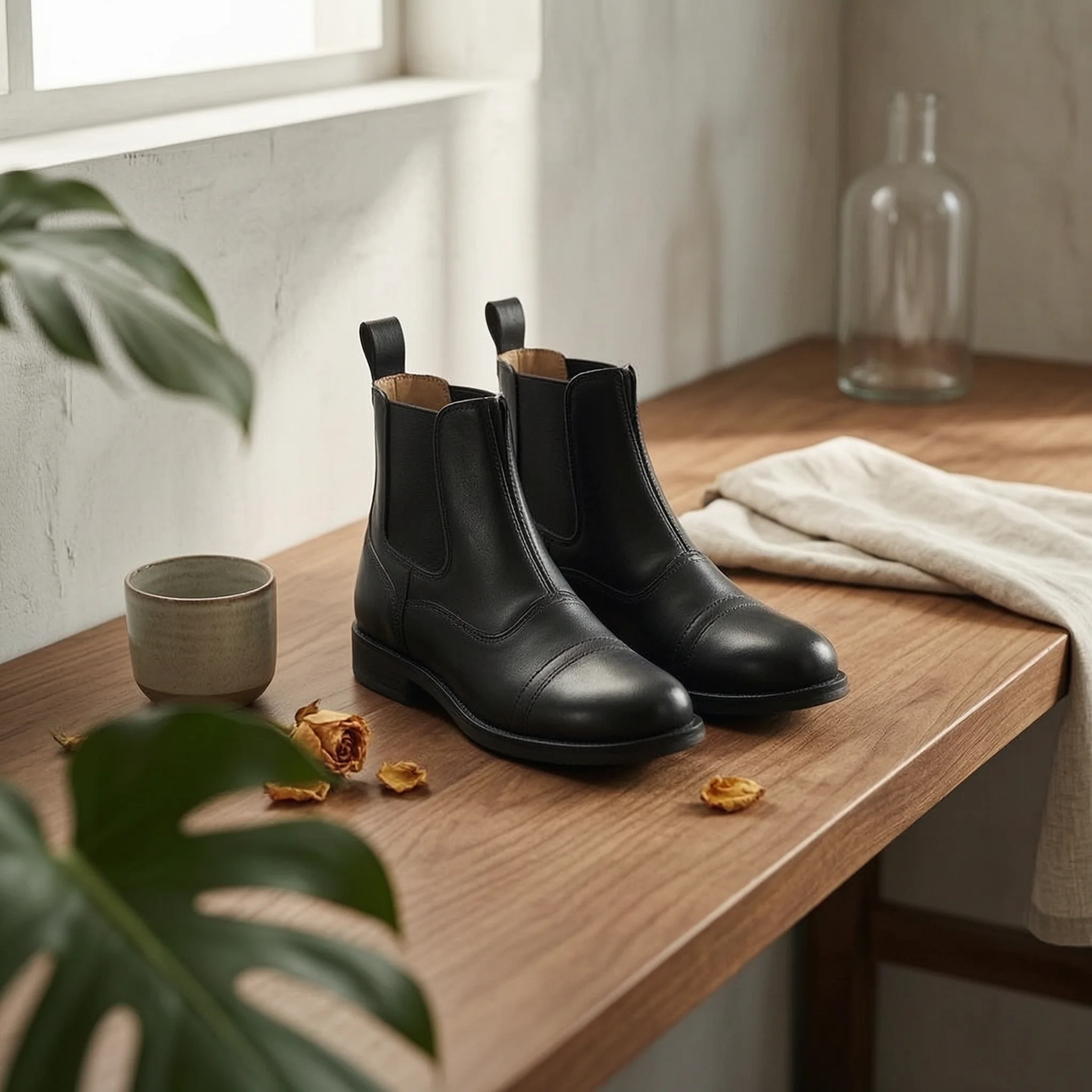 short-horse-riding-boots-waterproof-paddock-boots-zippered-equestrian-booties-comfortable-outdoor-footwear-zipper-closure