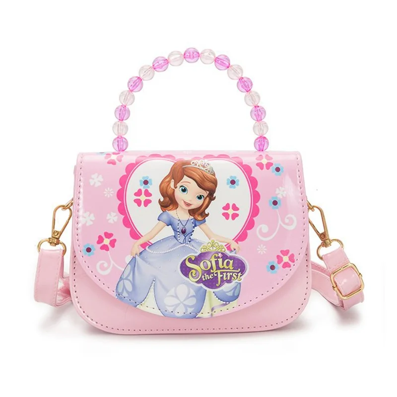 Disney Frozen Elsa Anna Girls Messenger Bag Fashion Frozen Princess Childrens PU Shoulder Bag Handbag Crossbody Bags Kids Gifts