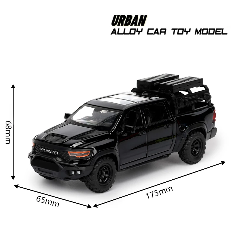 Diecast 1:32 Dodge RAM 1000 TRX Mammoth Pickup Alloy Model Car Toy