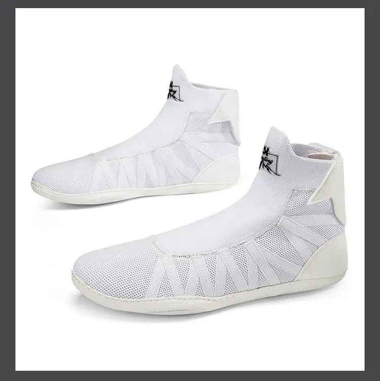 Men's Boxing Shoes Non-Slip Sports Trainers Outdoor High-Top 2025 Combat Wrestling Shoes Breathable Sports Boxing Boots