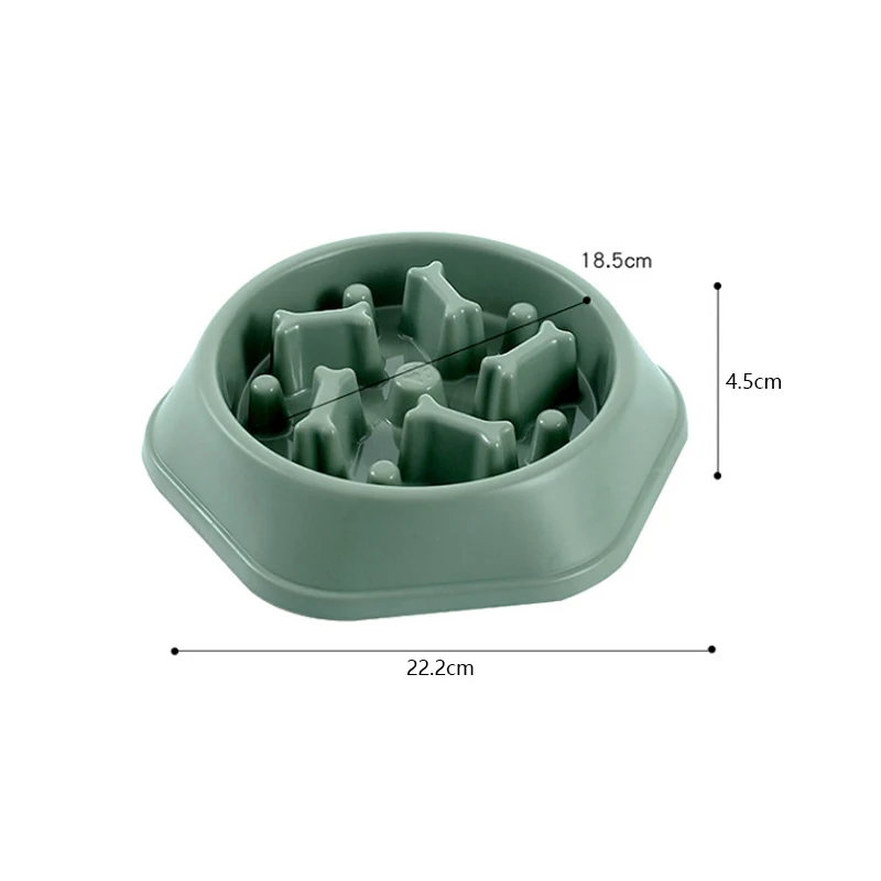 Pet Slow Food Bowl Anti-choking Feeder PP Plastic Dish Bowl Home Dog Eating Plate Anti-gulping Feeding Supplies image 6