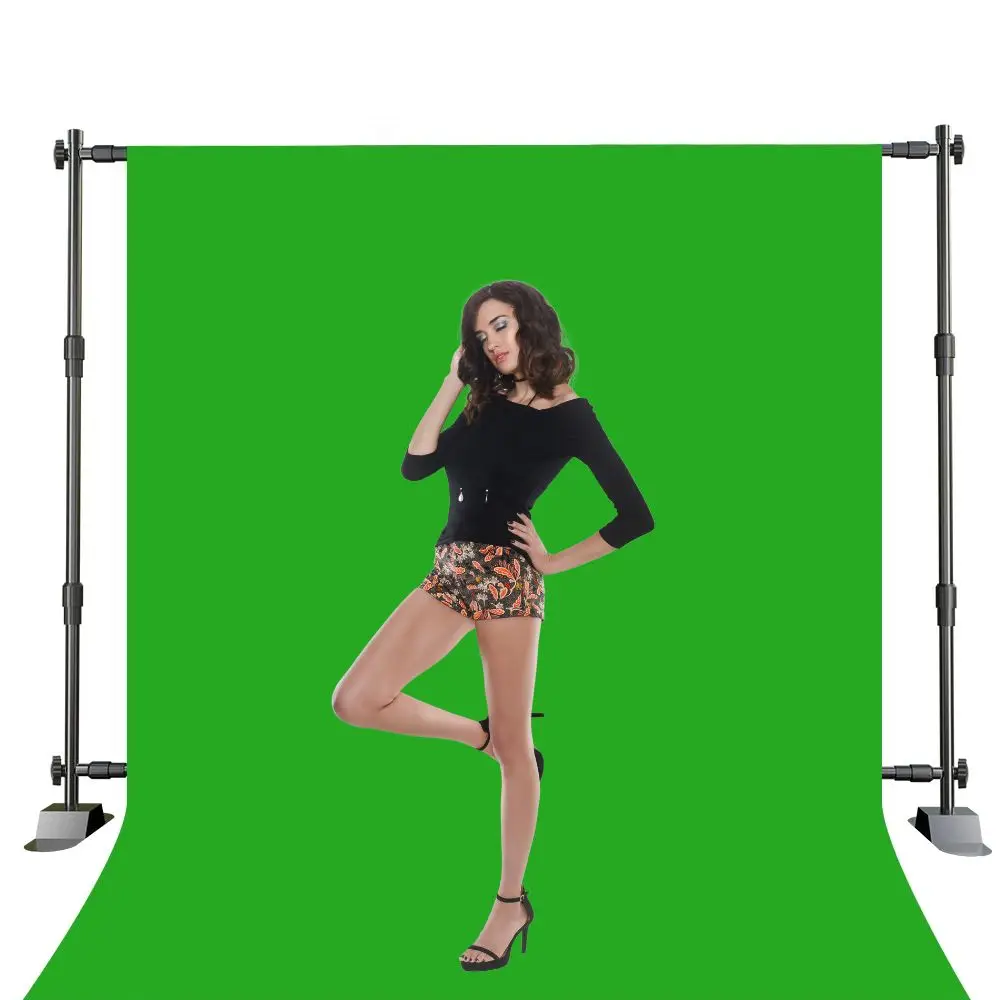 Backdrop Stand Kit 8ft x 10ft, Heavy Duty Wedding Backdrop for Events Decoration Backdrop Frame Green Screen Photographer