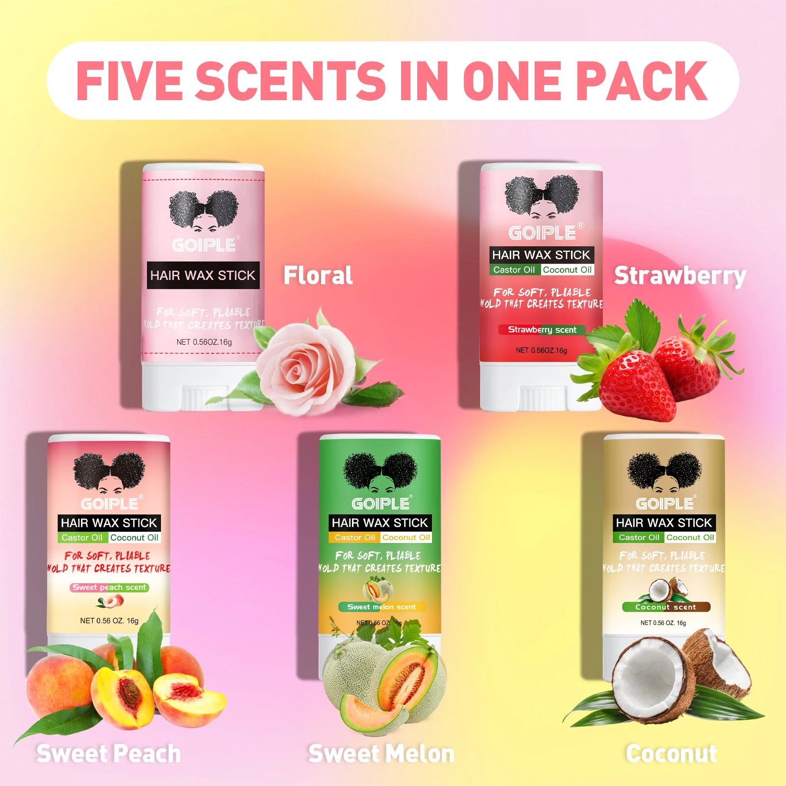 

Long-lasting Hairstyle Solid Wax Styling Pomade Stick Messy Hair Finishing Artifact Natural Slick Wax Stick Gift Box Send Friend