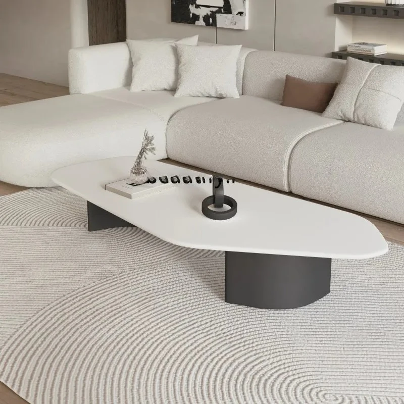 

Журнальный столик специальной формы из каменной плиты для гостиной, дома, света, роскошный современный простой креативный журнальный столик для маленькой квартиры, элитный журнальный столик