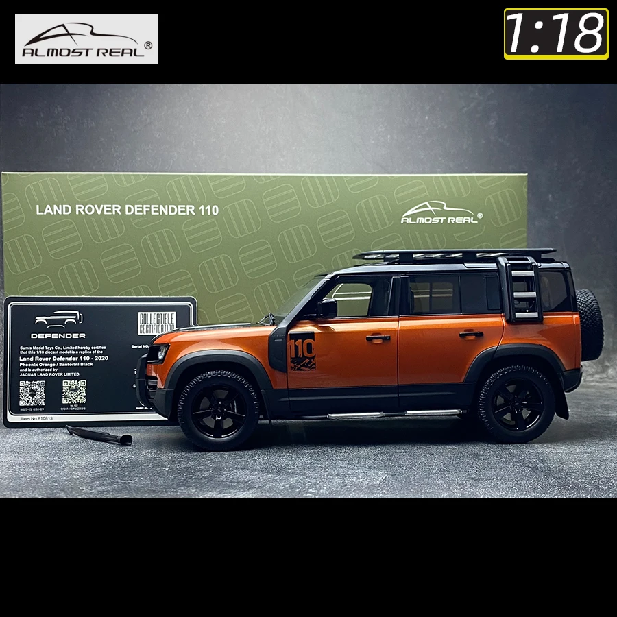 Almost Real AR 1/18 Land Rover Defender 110 2020 SUV Car model metal Static ornament Holiday gift collection