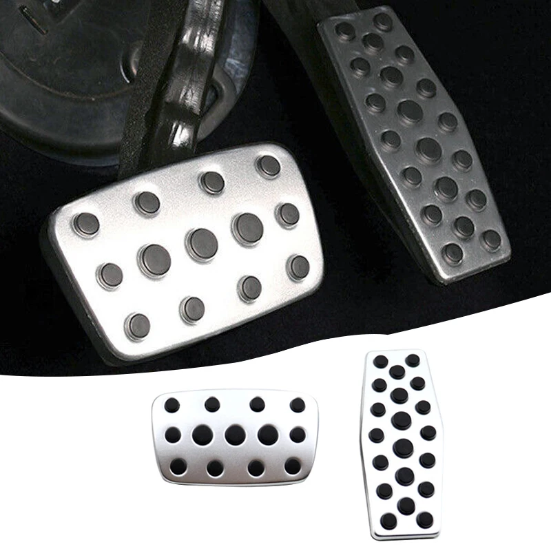 1 Set Front Accelerator Brake Pedal Cover Fit for Opel Astra J Zafira C Cascada AT