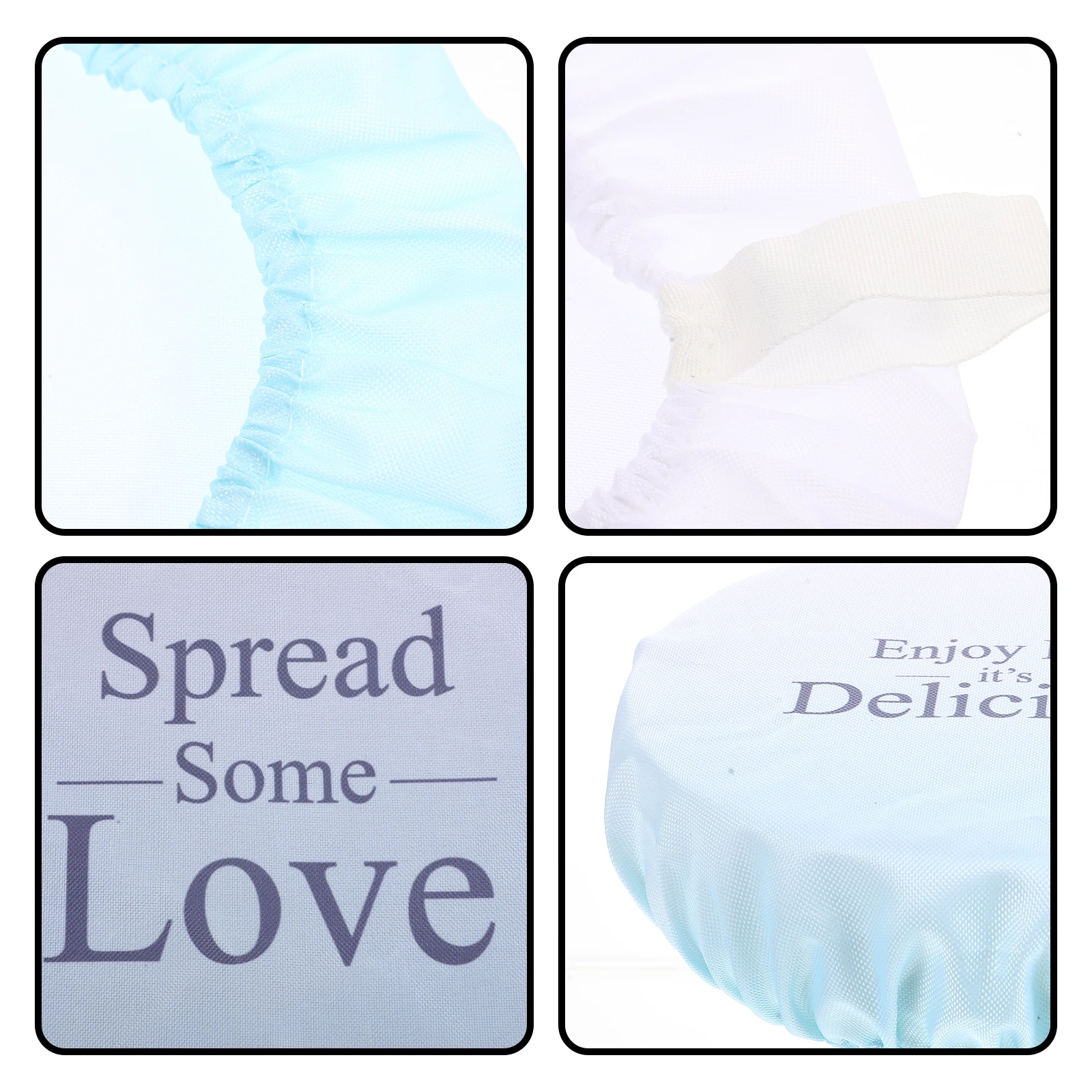 

3Pcs Washable Bowl Covers Elastic Reusable Stretchable Salad Bowl Covers Food Storage Kitchen Supplies Elastic Plates Cover