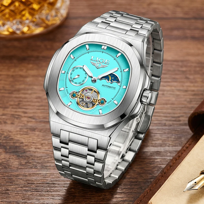 Montres rétro pour hommes LIGE - Mens Mechanical Watch avis et prix
