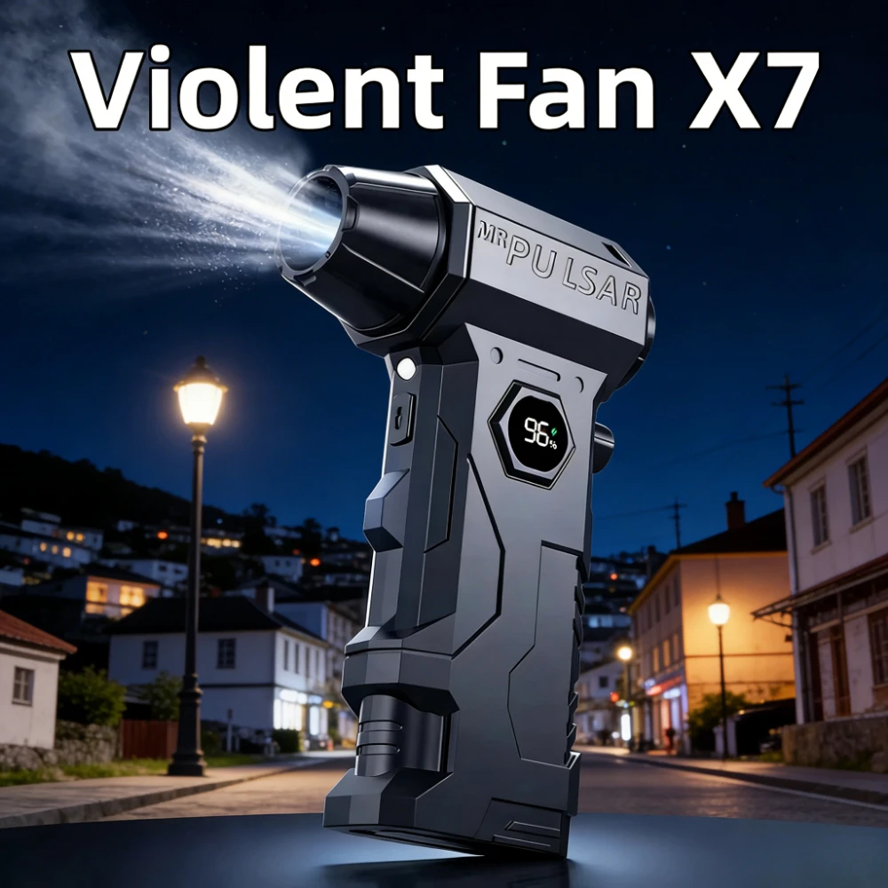 

New Violent Fan X7 Turbo jet fan Brushless Motor Handheld Metal Housing Powerful Blower Duct Violent Turbofan multi-functional