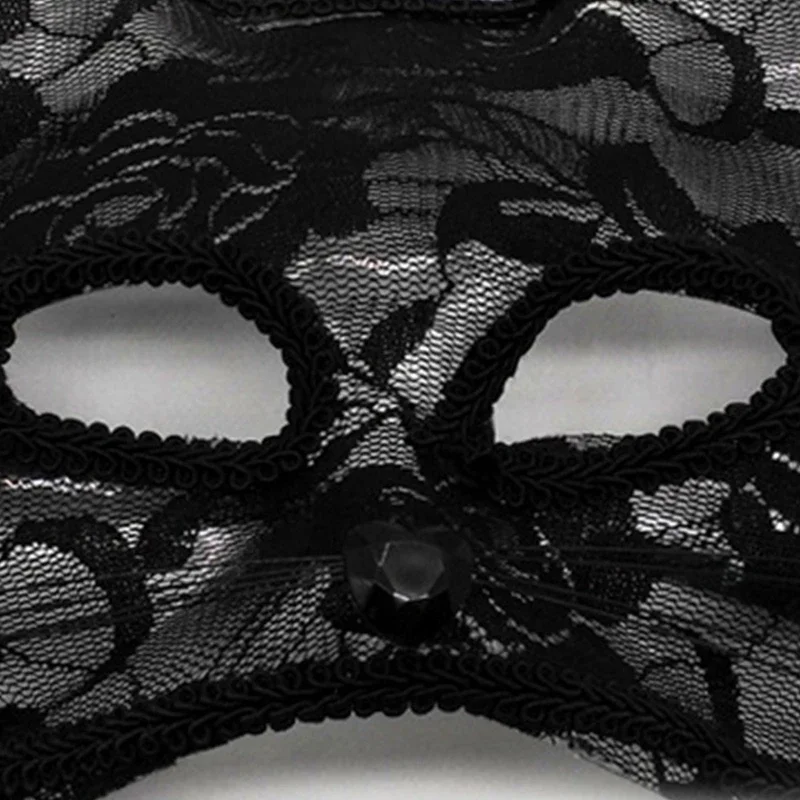 Masque en dentelle pour la fête d'Halloween, visage sexy, Tim ade
