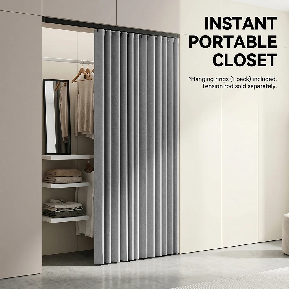 Foldable Door Curtain Mosquito Insect Proof Breathable with Hooks for Balcony Door Entry Garden Block Bugs Keep Air Flow