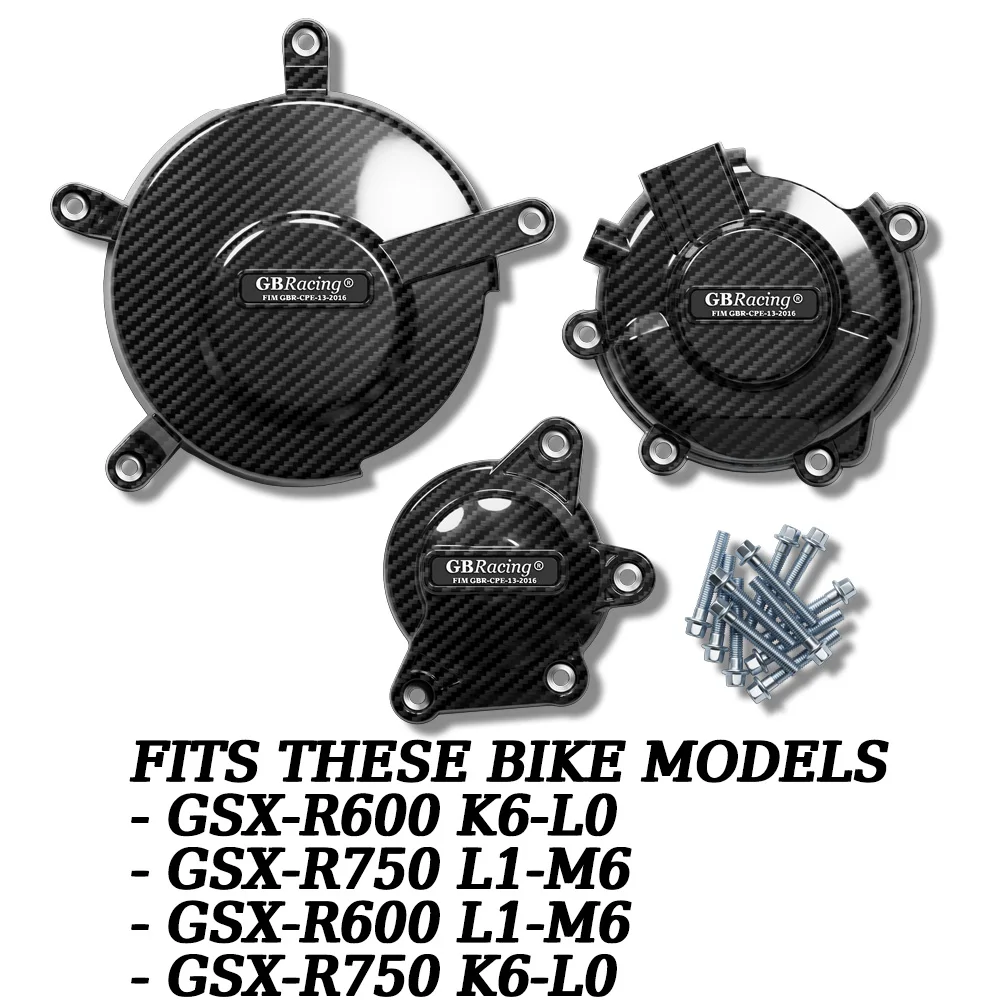Protector de motor para motocicleta - GSX-R600 K6-L0 - GSX-R750 L1-M6 - GSX-R600 L1-M6 - GSX-R750 K6-L0 - Protector de embrague para motocicletas