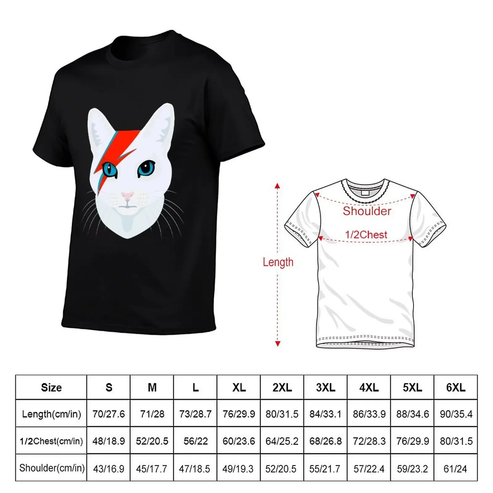 Cat Bowie T-Shirt cute clothes graphics street wear custom shirt mens designer t shirt