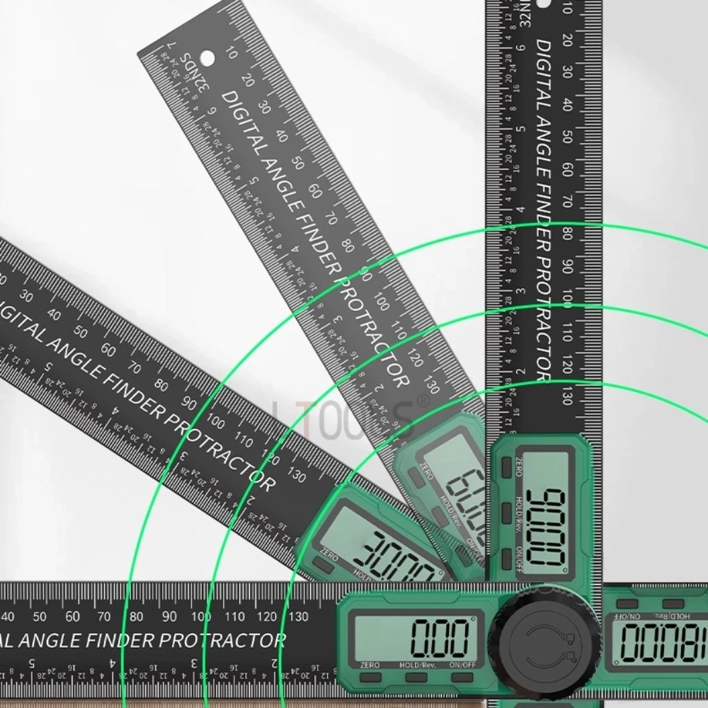 

Precision Digital Angle Ruler Battery Money Multi Functional Thickened Protractor Durable Woodworking Household Measuring Tools