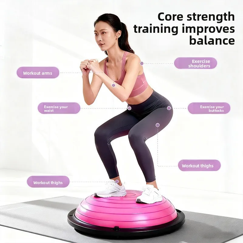 Bosu Ball Half Dome Balance Trainer Yoga Pilates Core Fitness Home Gym Semi-circular Balance Yoga Ball Fitness Hemisphere