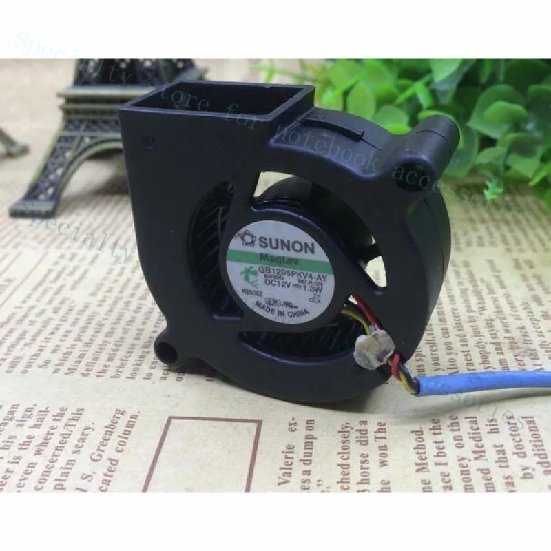 A+ SUNON GB1205PKV4-AY 12V 1.3W 3-line Small Turbine Blower Cooling Fan Projector
