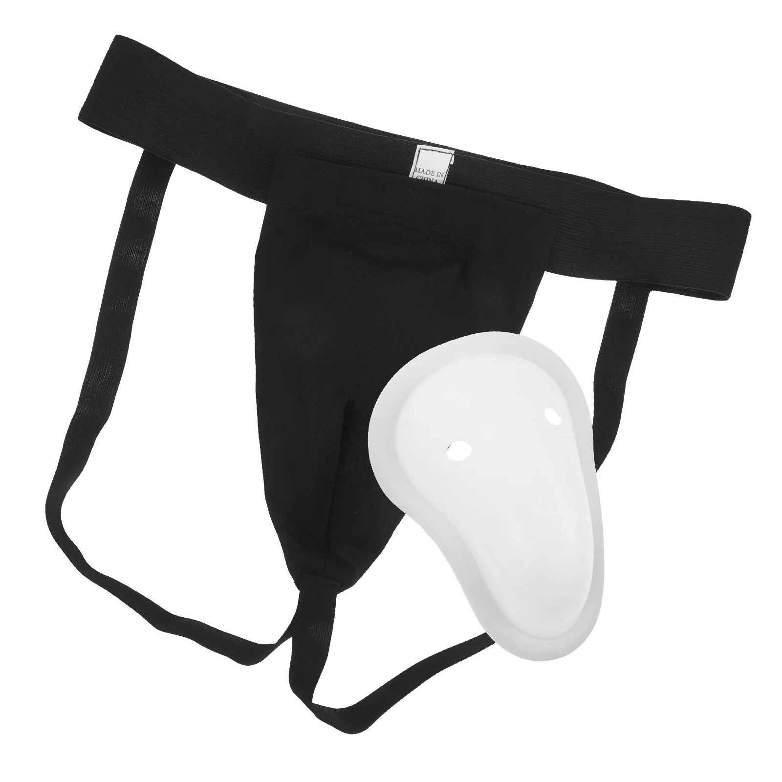 

1Set Men's Groin Protector Mma Boxing Athletic Cup High Hockey Lacrosse Reinforced Sturdy Reliability