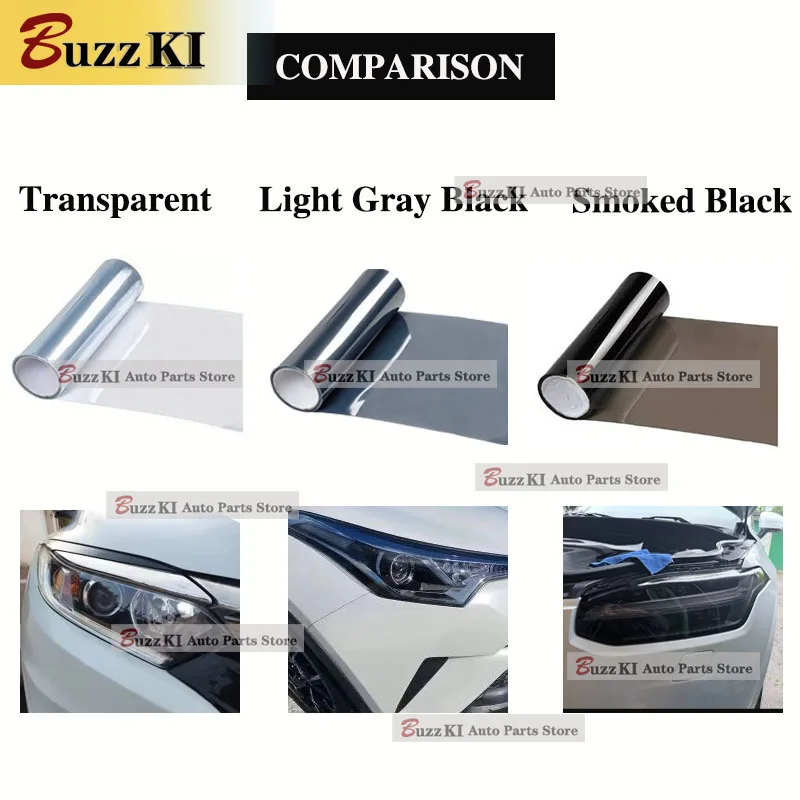 For Alfa Romeo Giulia 952 TPU Headlight Car Pre Cutting Protective Film TransparentBlack exterior Car Accessories Repair Sticker