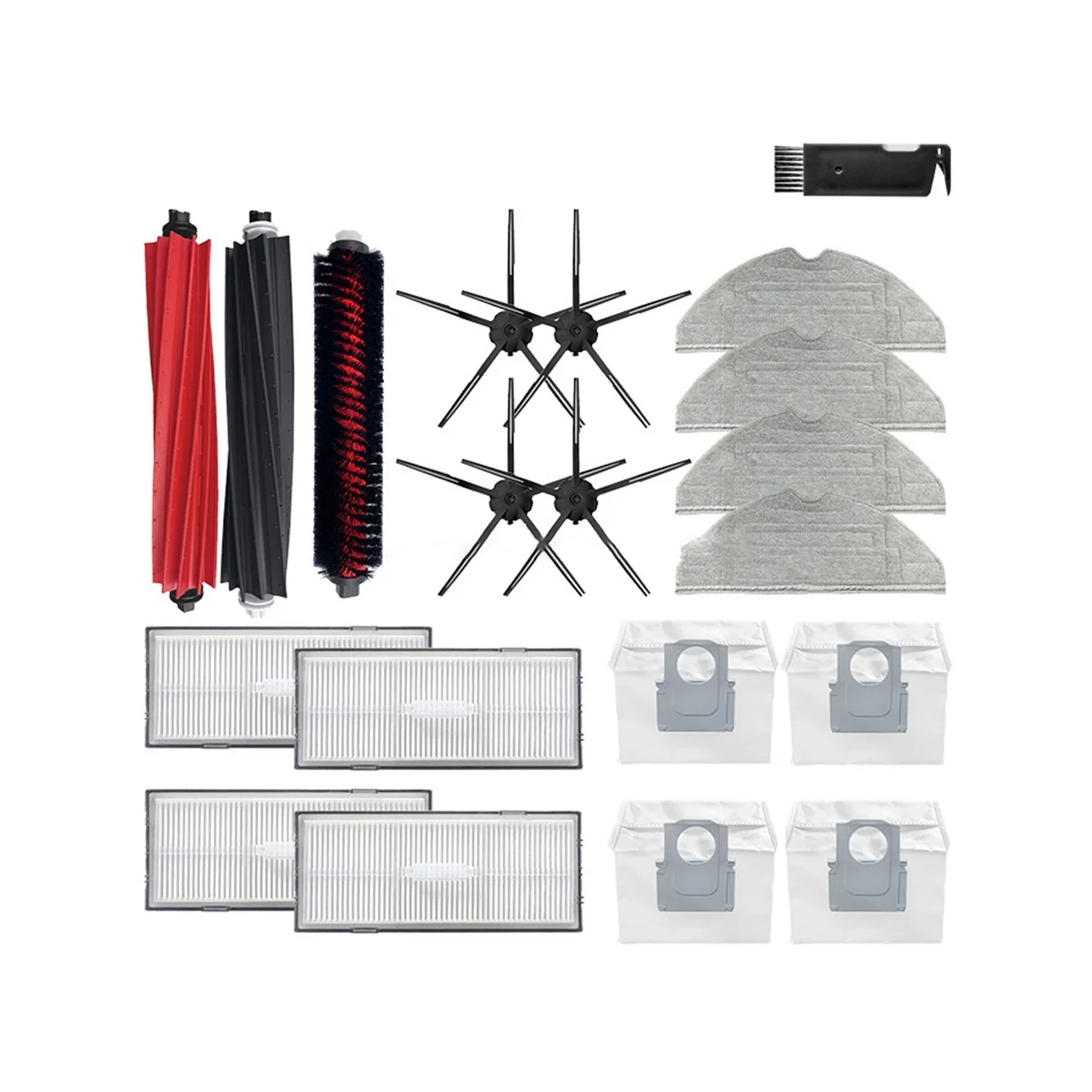 Roborock-قطع غيار المكنسة الكهربائية ، فرشاة جانبية رئيسية ، ممسحة ، فلتر Hepa ، فرشاة دوارة ، ملحق ، S8 Plus ، S8 Pro ، Ultra ، G20