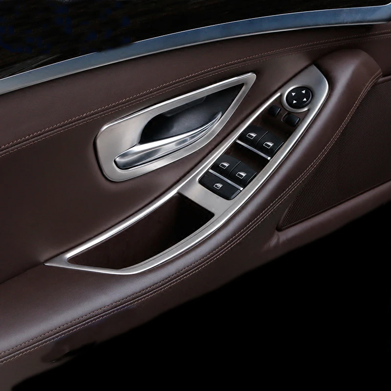 

Стайлинг автомобиля, внутренние двери, окна, стекло, переключатели, рамка, крышки, наклейки, отделка для BMW 5 серии F10 F11 F18, автоаксессуары