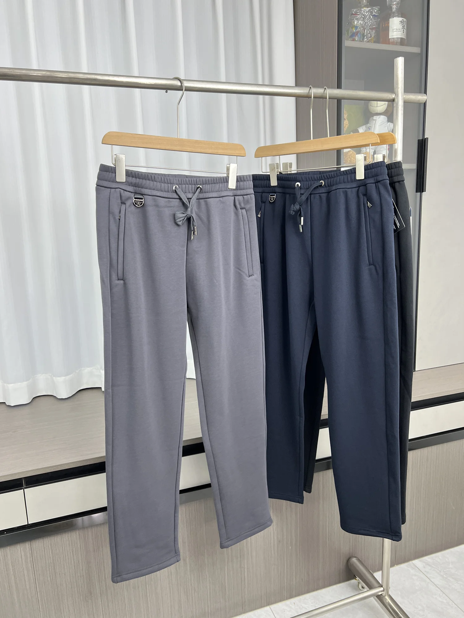 

Теплые мужские повседневные брюки прямого кроя на флисовой подкладке для зимы, с эластичным поясом, спортивные, универсальные, свободного кроя, для поездок на работу