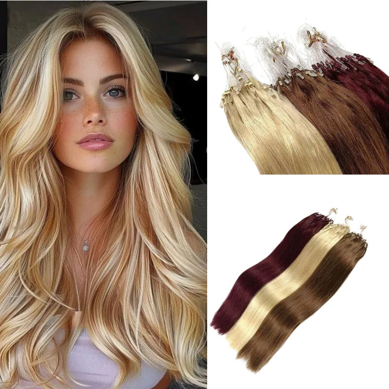 real-human-hair-micro-loop-hairpiece-100-strands-22inch-8-p8-613-easy-install-for-party-night-fullness-factory-direct
