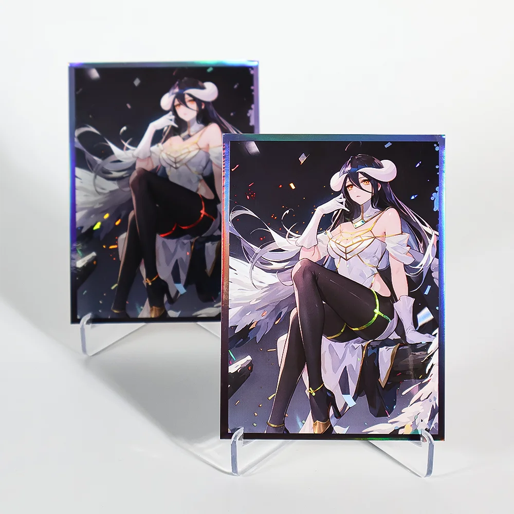 60 個 67 × 92 ミリメートル点滅アニメカードスリーブ MGT/PKM トールトップローディングトレーディングカードプロテクター PTCG と互換性