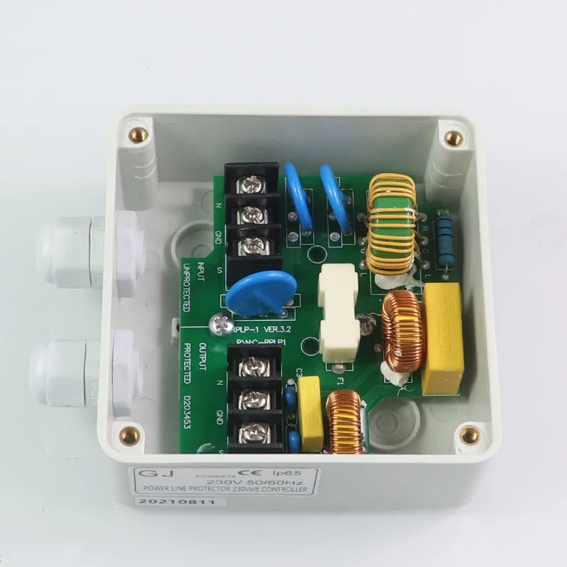 IP65 Waterproof Single Phase AC EMI Power Filter 10A 220V Power Purifier for Breeding Environment Control Equipment