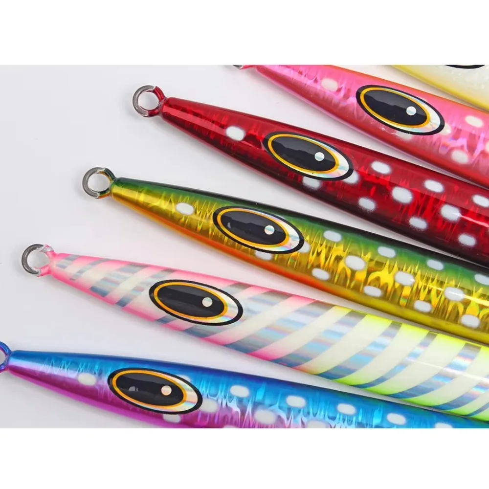 1 Stück Leuchtender Schnell Sinkender Jigging-Köder 100g/ 200g/ 300g/ 400g - Tiefsee Slow Pitch Jig | Hochsee-Angelköder für Boote – Detail 2