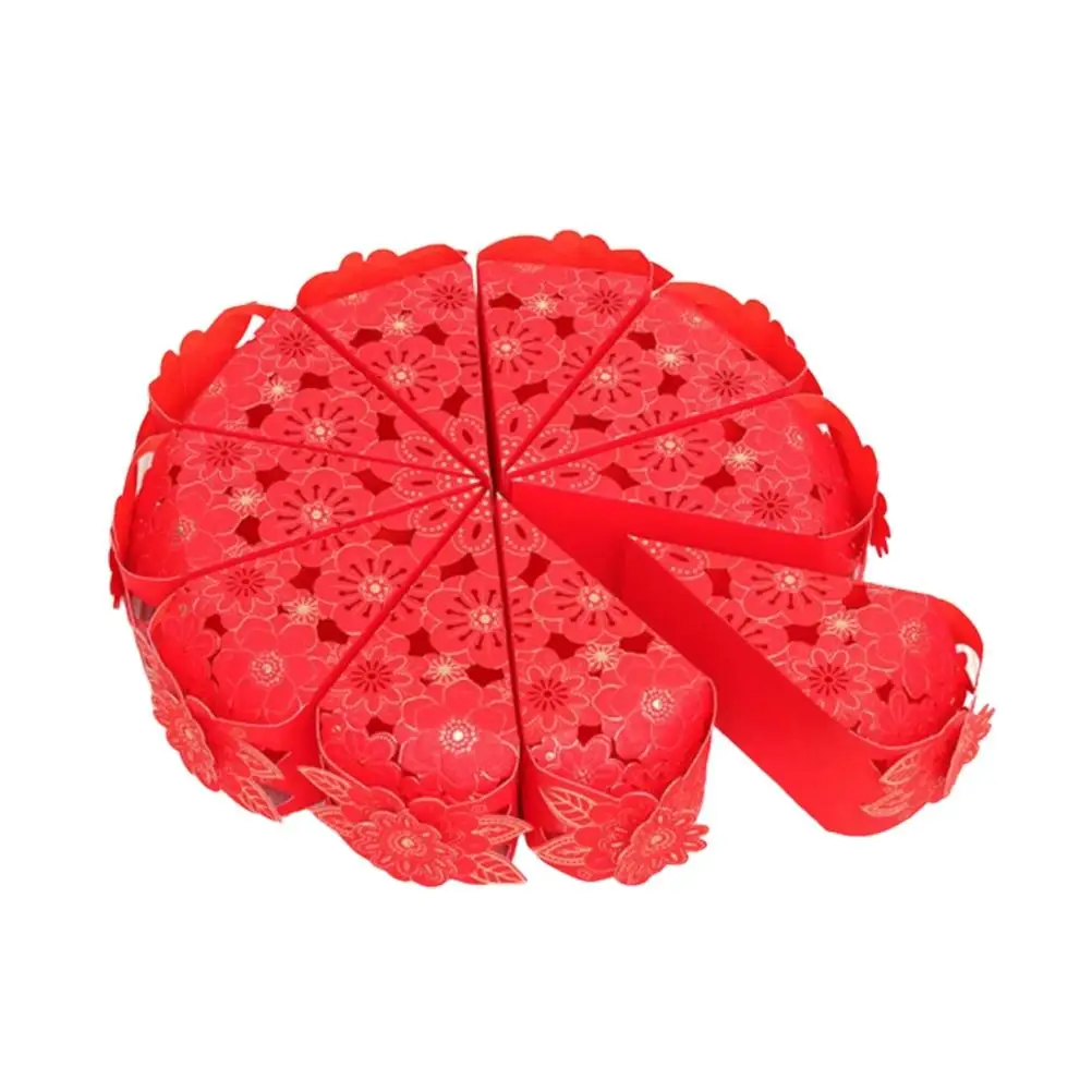 

10 Pcs Cake Boxes Creative Sugar Gift Container Candy Box Sugar Gift Container Cake Packaging Cases Party Decorations