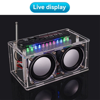 KK-B2-DIY Bluetooth Speaker Kit with FM Radio 87.5-108MHZ DIY Soldering Project Practice Electronic Kit Solder Assembly