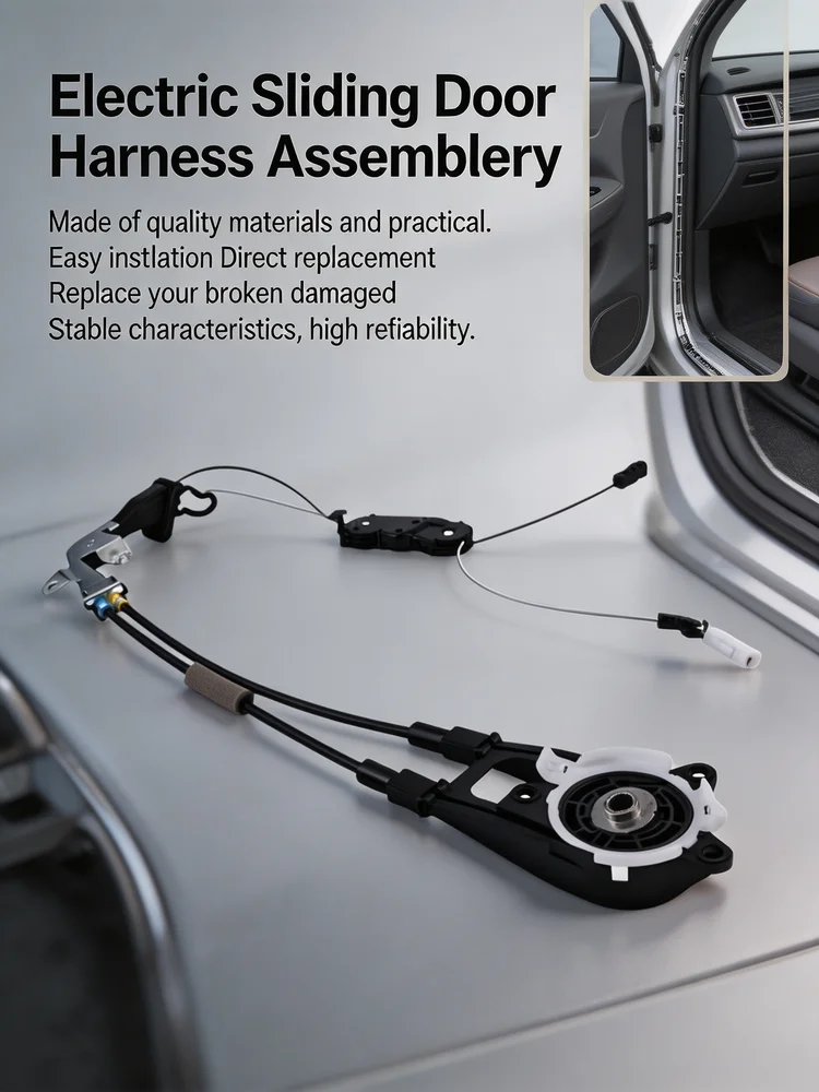 Car Parts Electric Sliding Door Harness Assembly Left Plastic Metal 2011-2020 Car Accessories Tools Car Parts Electric Sliding
