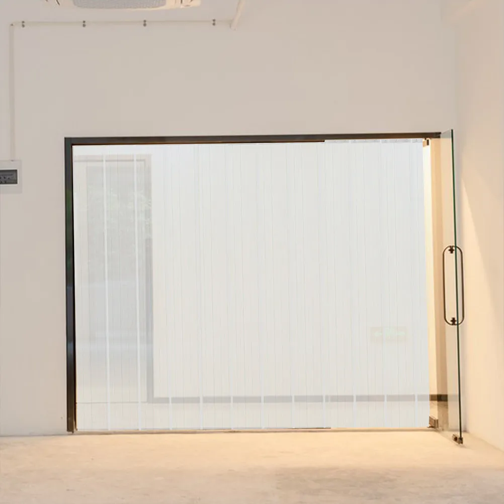 PVC Door Curtain Kit Transparent Windproof Strip Door Curtain for Commercial Refrigerator Garage Warehouse Market Partition